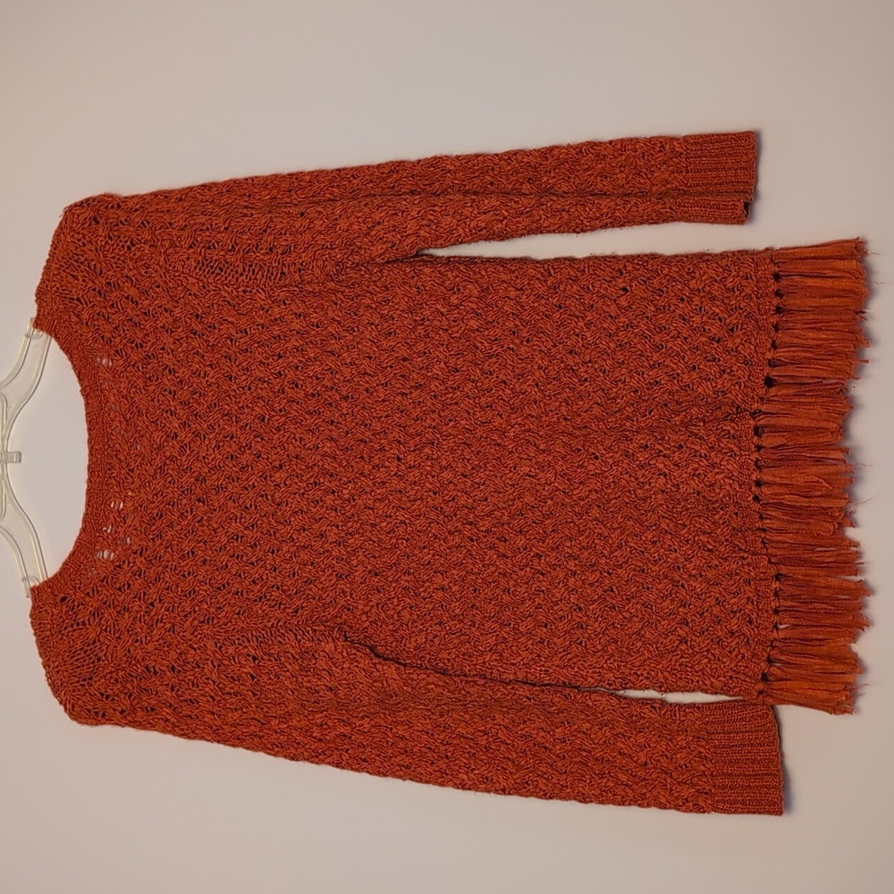 Ruby Rd. Women's Orange Knit Sweater - Picture 4 of 8